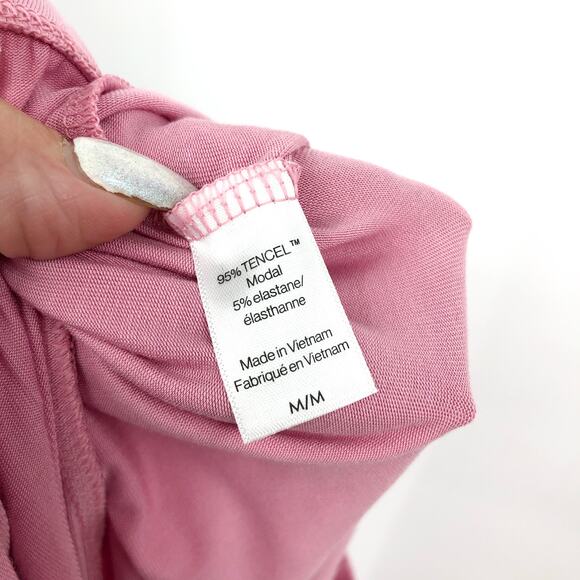 EBERJEY Gisele Long PJ Set Medium Pink Pajamas TENCEL Modal NWT - Picture 12 of 13